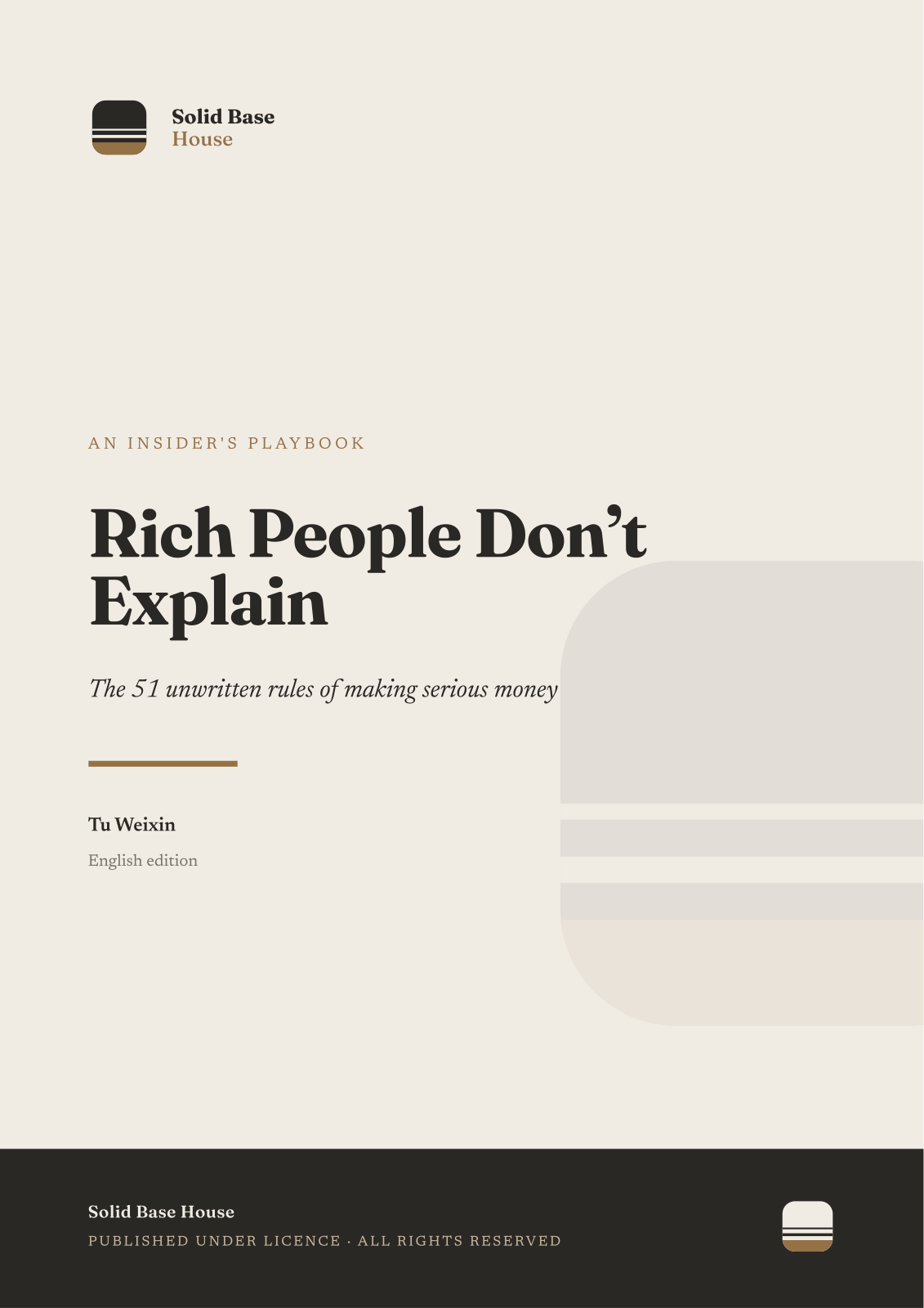 Cover of Rich People Don’t Explain by Tu Weixin